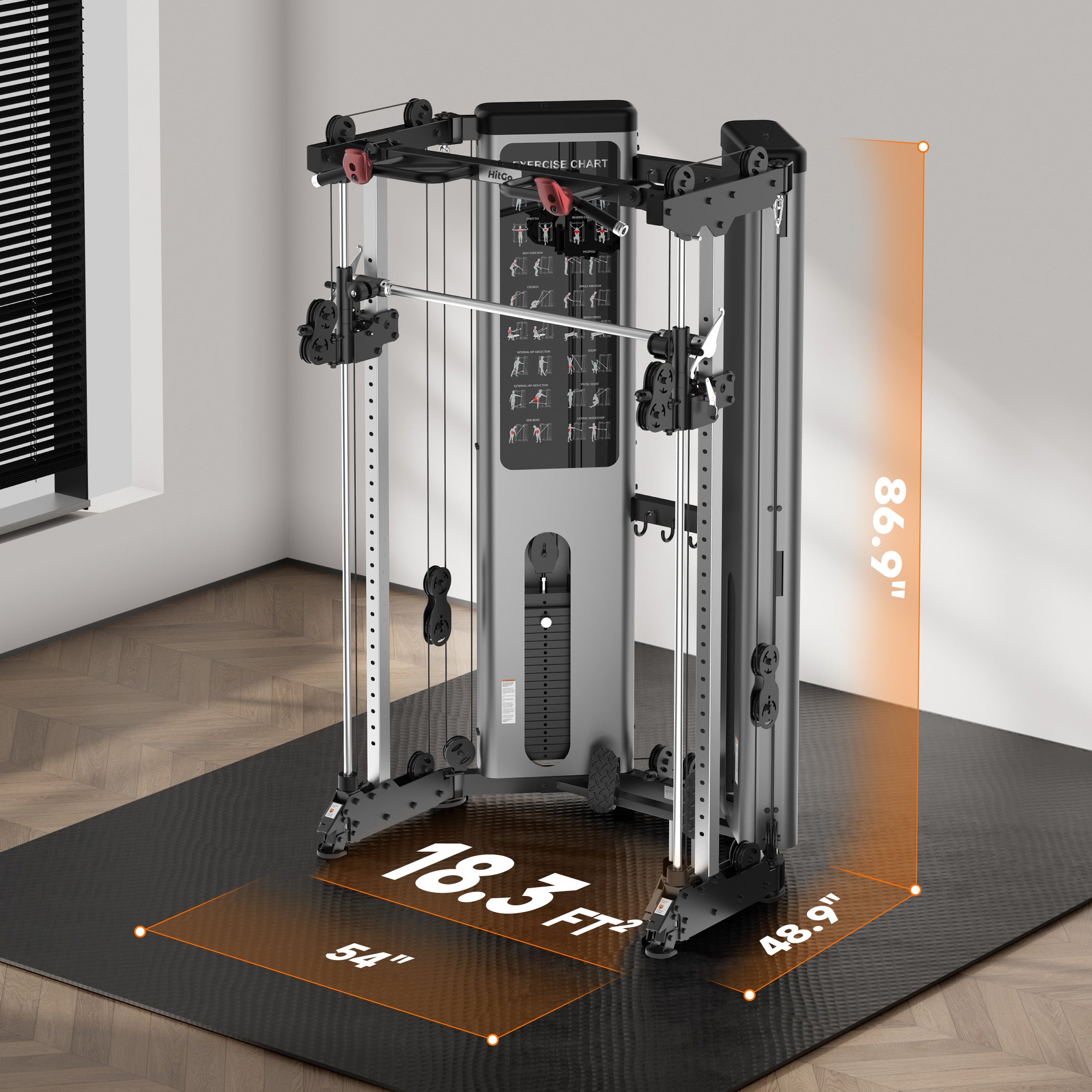 Commercial Foldable Smith Machine