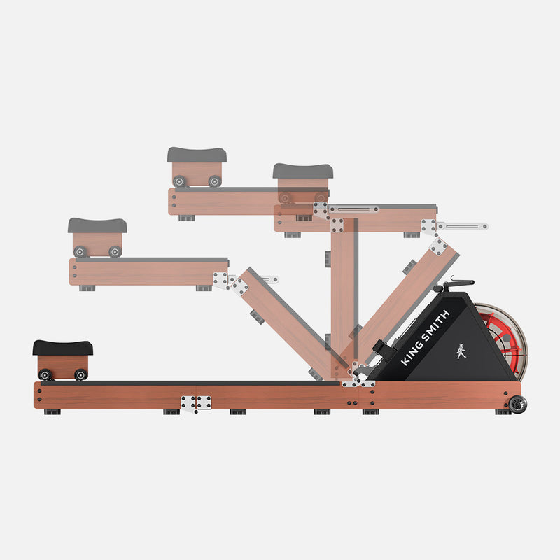 KingSmith WR20 Trifold Water Rowing Machine | 176lbs Resistance ...