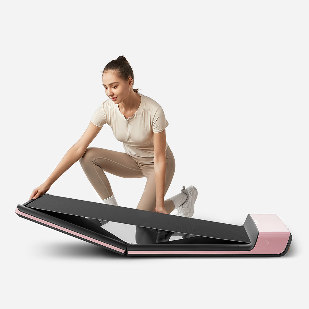 p1 pink foldable walking pad 