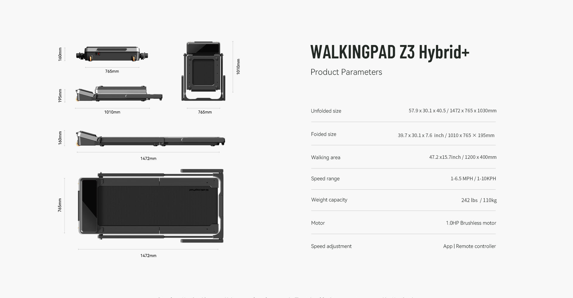 King Smith Z3 Hybrid+ Space-Saving & Comfortable Foldable
